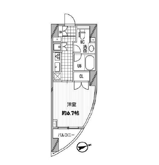パシフィックコート中延の物件間取画像