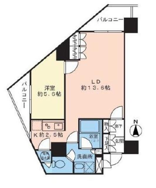 エクセレント麻布十番の物件間取画像