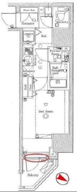 ブレシア日本橋蛎殻町の物件間取画像
