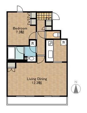 ブライトイースト芝浦の物件間取画像