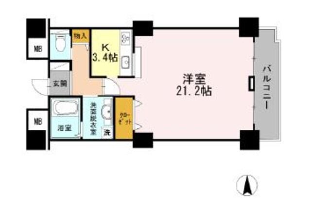 品川シーサイドビュータワー2の物件間取画像