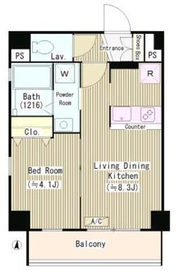 カーナ大井町の物件間取画像