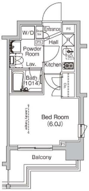 プラウドフラット門前仲町IVの物件間取画像