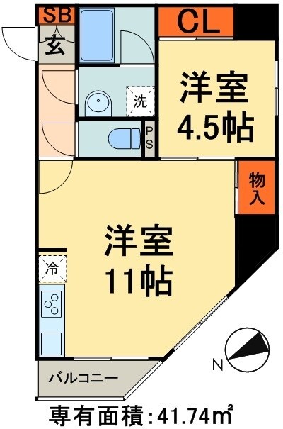 ARTERE東日本橋の物件間取画像