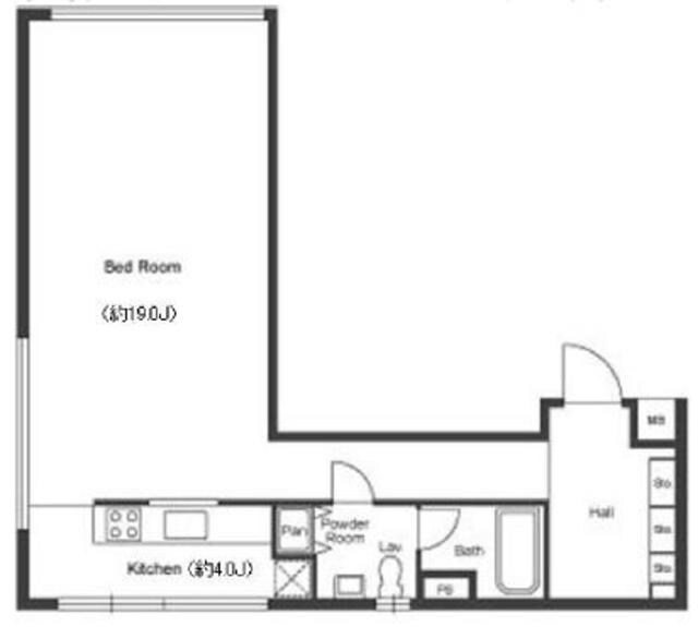 グランカーサ六本木の物件間取画像
