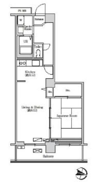 トリニティー芝浦の物件間取画像