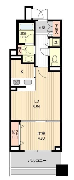 HF銀座レジデンスEASTの物件間取画像