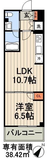 エスティメゾン豊洲レジデンスEの物件間取画像