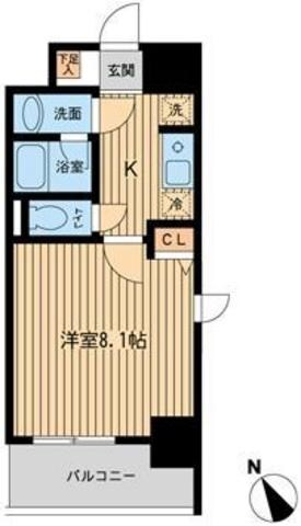 プライムアーバン門前仲町の物件間取画像