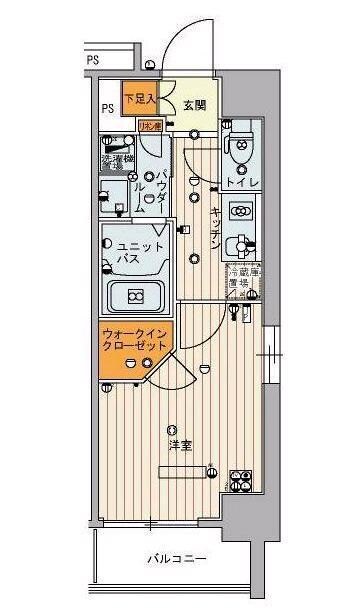 スカイコート両国参番館の物件間取画像