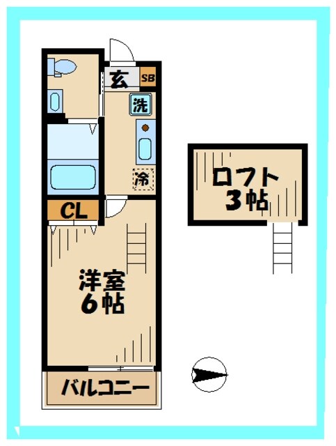 ピースコート登戸の物件間取画像
