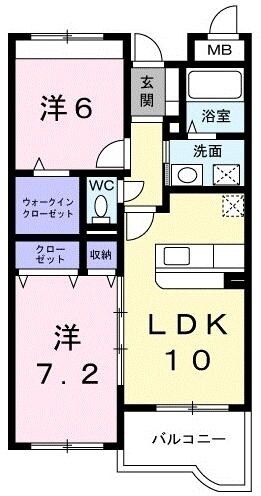 リリーハイム・IIの物件間取画像
