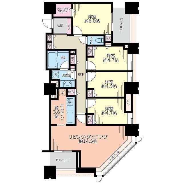 ザ・ハシモトタワーの物件間取画像