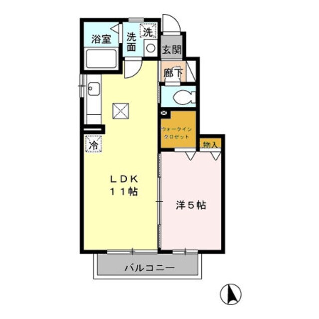 ゼファーコートの物件間取画像