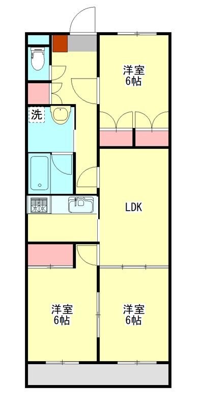 シャトー美堀台の物件間取画像