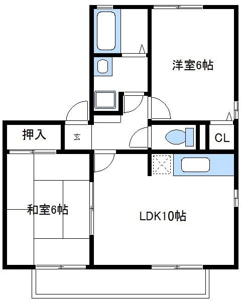 ハイカムール東橋本の物件間取画像