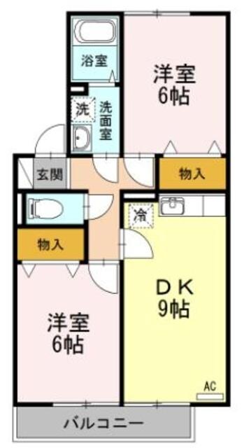 フローラM Iの物件間取画像