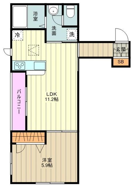 ラフィネマノワールの物件間取画像