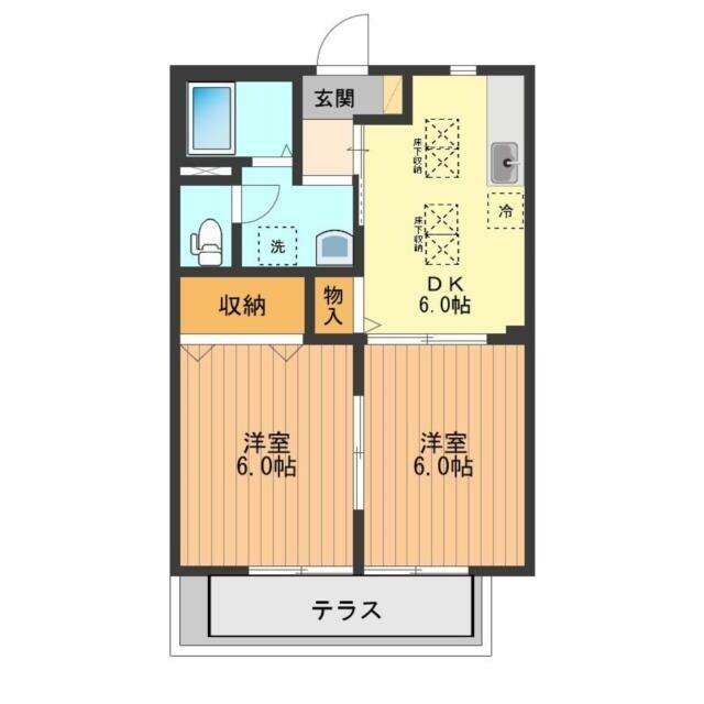 エーデルハイムの物件間取画像