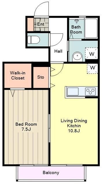 メゾンドアレーズの物件間取画像
