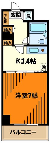 コスモリード八王子の物件間取画像