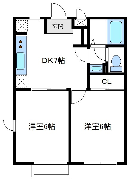 カトルコートの物件間取画像