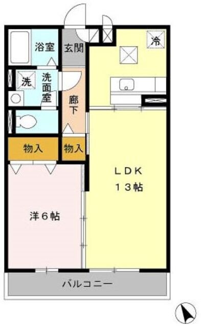 スカイハイツの物件間取画像