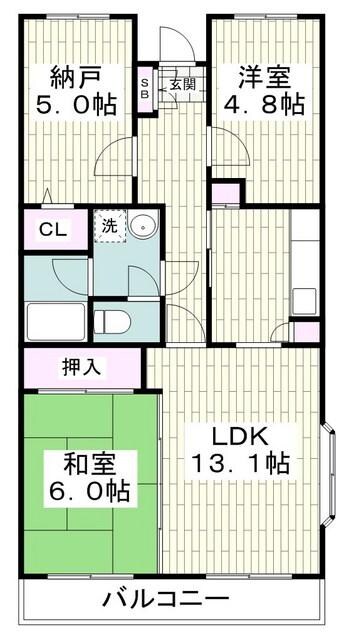 モンティクロ壱番館の物件間取画像