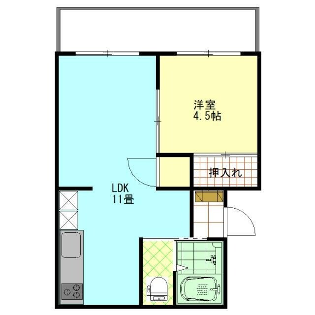 第1アオイハイツの物件間取画像