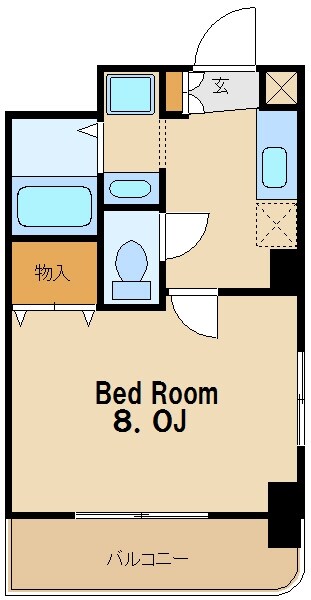 クレールOSYの物件間取画像