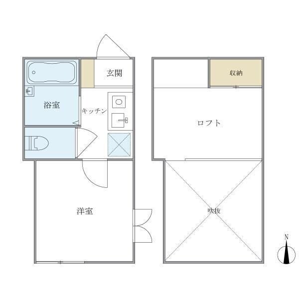 八景舎高円寺南Aの物件間取画像