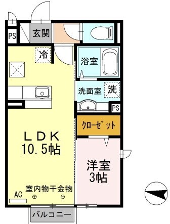 ゼルコヴァ北野の物件間取画像