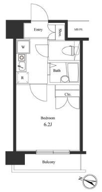 ヴェルト杉並サウスヒルの物件間取画像
