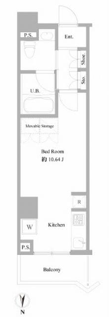 B CITY APARTMENT NAKANO EASTの物件間取画像