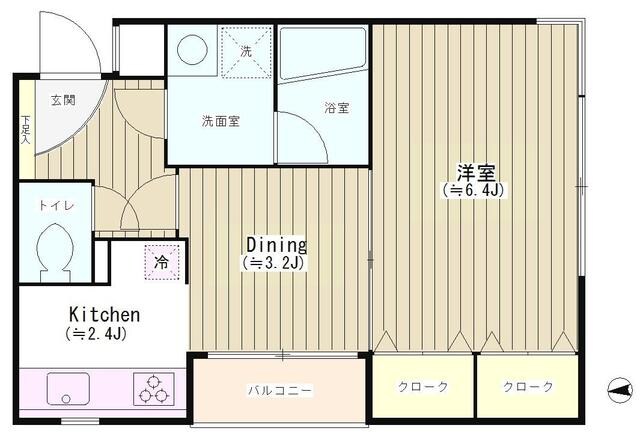 四ツ谷HOUSEの物件間取画像