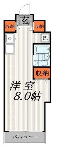 勝俣コーポの物件間取画像