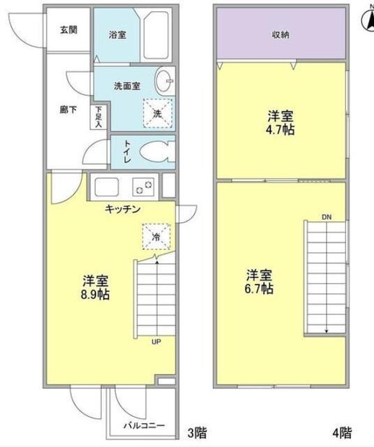 La fleche中野坂上の物件間取画像