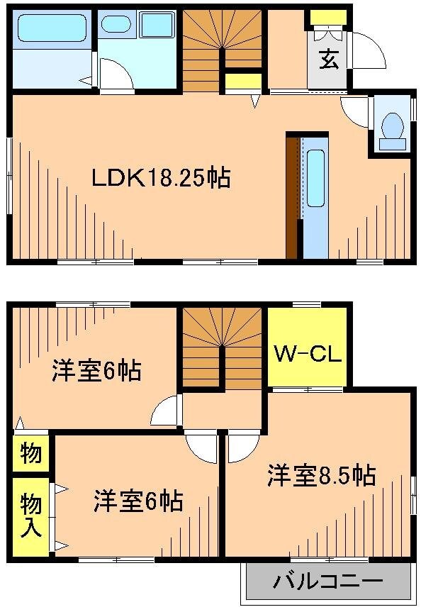 Costa・del・So'l(コスタデルソル)B棟の物件間取画像