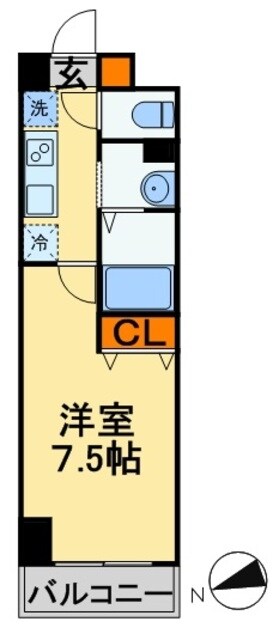 アンクレージュ西船橋の物件間取画像