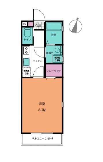 アフェット道場南の物件間取画像