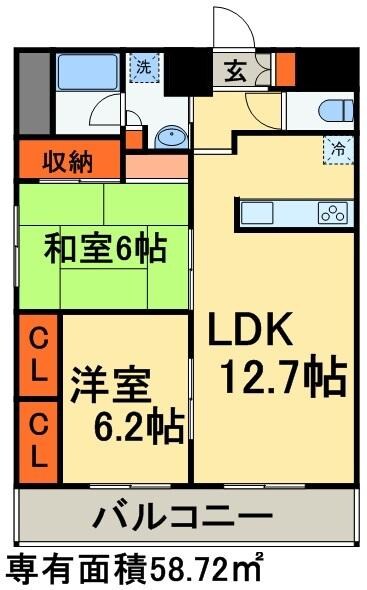 スカール千葉みなとの物件間取画像
