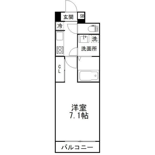 プリズム14番館の物件間取画像
