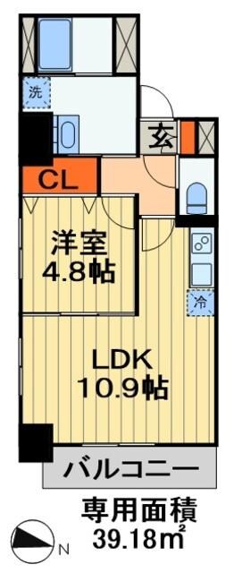 千葉中央・大庄マンションの物件間取画像