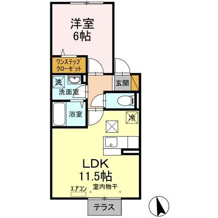 セレーノ西船の物件間取画像