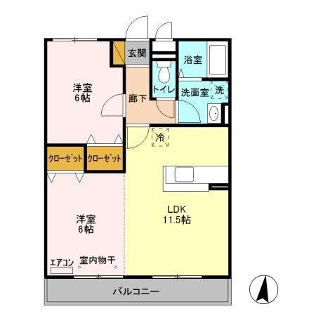 ベルツリーの物件間取画像