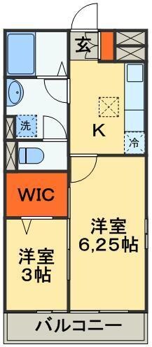 ブランシュールBの物件間取画像