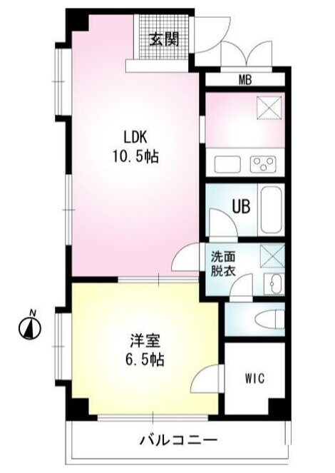 BAY SIDE COURT壱番館の物件間取画像