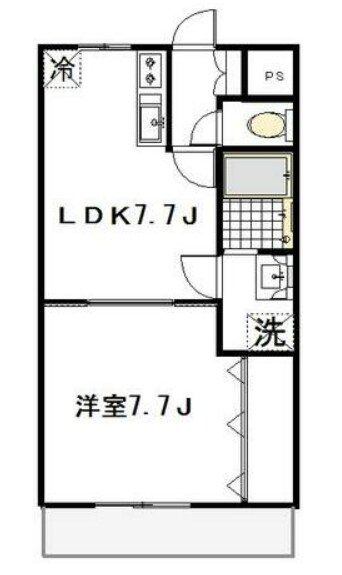 AKマンションの物件間取画像