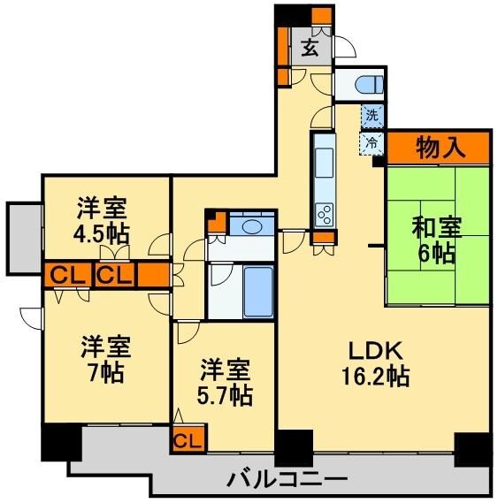 リーベスト東中山の物件間取画像