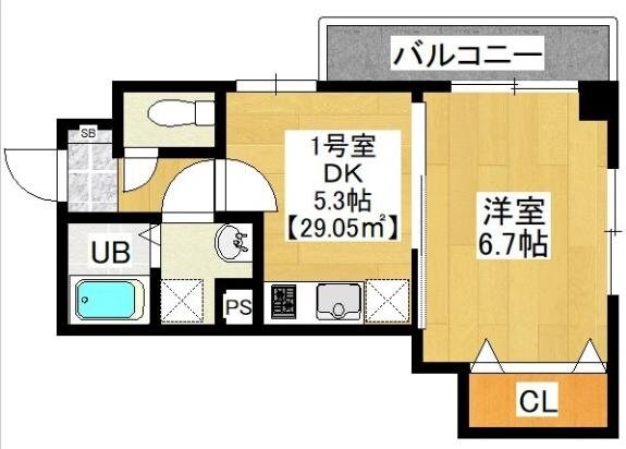 ウイングテラス大久保の物件間取画像